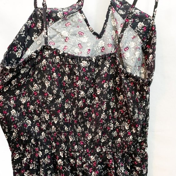 Xhilaration Tie-Front Floral Romper NWT Sz M - Picture 9 of 13